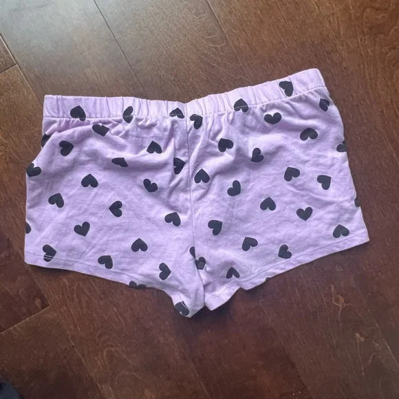 Sleeping Until Summer Purple & Black Heart Pajama Set - Picture 7 of 8